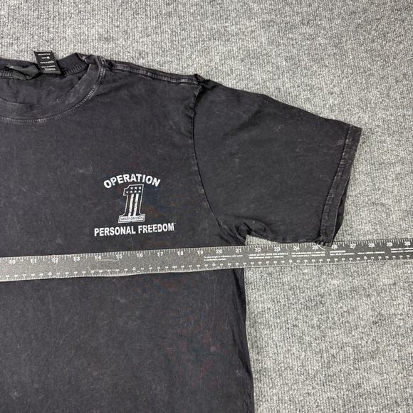 Harley Davidson Shirt Men M Black Operation Personal Freedom Wounded Warrior Tee - Picture 11 of 12